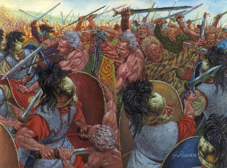 Gallic Leader Vercingetorix In Victorious Battle Of Gergovia 52 BC