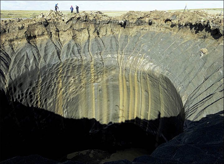 New Giant Metre Deep Sinkhole Just Opened Up In The Arctic This One Is Unique Scientists