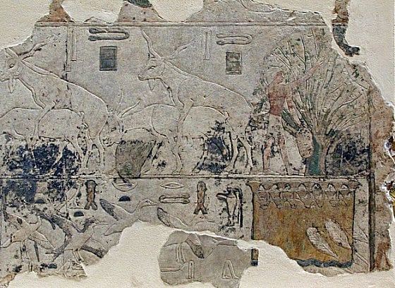 Scene Reliefs, Sun temple of Ni-user-Rê, Abu Ghurab. Credits: Neues Museum, Berlin