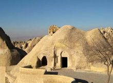 Rock-carved church at Güreme, near Nevşehir, Turkey.