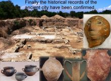 previously believed", reported the researchers, "but was submerged by an inland lagoon, which later silted over". The excavations also uncovered a rich array of artifacts.