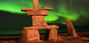 mysterious stone figures known as Inukshuk