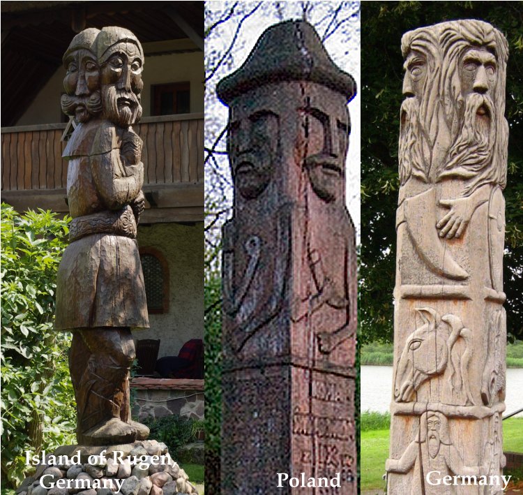 Svantevid four-headed Slavic god