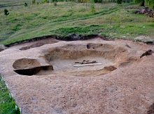 'It is a fair assumption to say, as this fact proves, that the burial mounds emerged much earlier than the Bronze Age, in Neolithic times.' Picture: KemSU