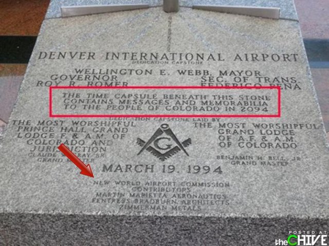 Denver Airport time capsule