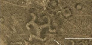 Swastika geoglyph has 90 meters in diameter and as other masterpieces can only be seen from above.