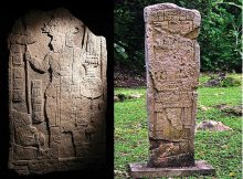 Maya city-state - a famous Aguateca - stelae. Credits: Guatemala's English-language Magazine- Revue