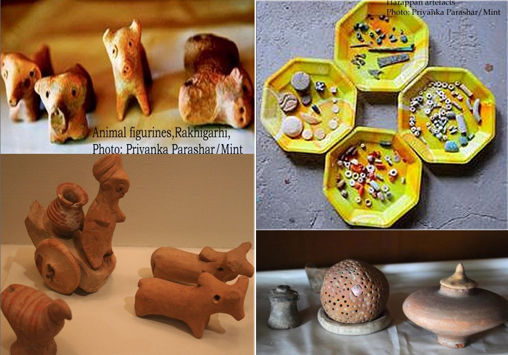 harappan toys with clay