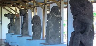 Basalt sculptures carved by the Chorotega people of Isla Zapatera between AD 800 & 1200.