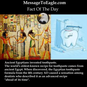 Ancient Egyptians Invented Toothpaste - Messagetoeagle.com