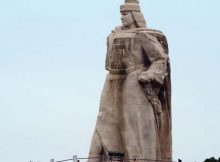 Zheng Chenggong, statue on Gulang Yu, China.