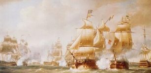 Battle of San Domingo, Nicholas Pocock, National Maritime Museum