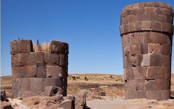 Huge, Cylindrical Pre-Incan Chullpas Of Sillustani, Peru Were Used As Graves For Colla Nobles