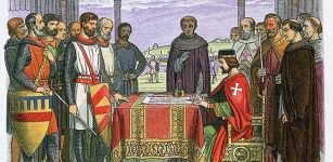 King John agreed the Magna Carta at Runnymede, near Windsor, in June 1215 – a moment hailed as one of the most significant in English history (illustrated)