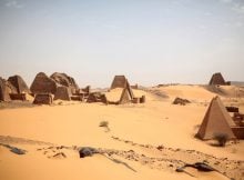 Al-Bagrawiya, Sudan - remains of Sudanese pyramids. Photo: Mosa'ab Elshamy / AP