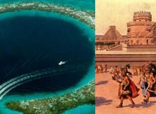 Blue Hole in Belize and the Maya civilization