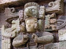 Copán is particularly noted for the friezes on some of its other buildings and the portrait sculptures on its many stelae. Photo: via Britannica