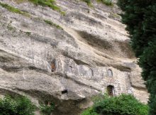 The Salzburg Catacombs overlook the 17th century St. Peter’s Church and Cemetery in Austria. Photo credits: Camp Martin Travels