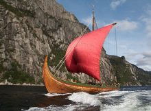 Draken Harald Hårfagre is 115 feet long and 27 feet wide, and construction began in 2010.