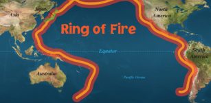 The location of the ring of fire encircling the Pacific Ocean. Image from: https://sites.google.com/site/volcanoesandtheringoffireurja/