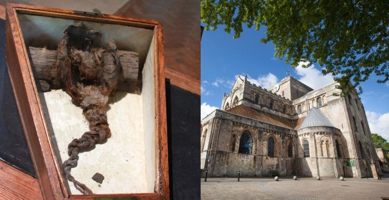 Mysterious hair discovered in Romsey Abbey