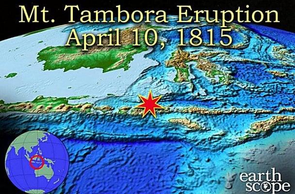 Tambora Eruption April 10, 1815