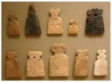 Tell Brak idols. Image credit: collector-antiquities.com