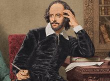 William Shakespeare, widely regarded as the greatest writer in the English language and the world's pre-eminent dramatist.