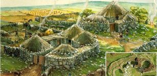 Chysauster Iron Age village in West Penwith