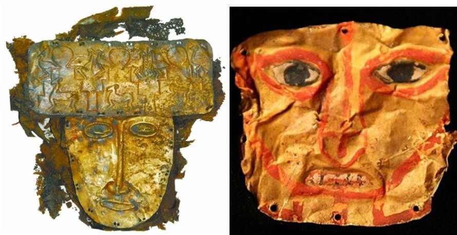 Gold mask discovered in Gurugyam cemetery