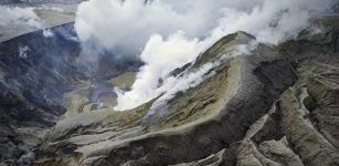 The active White Island volcano in the Bay of Plenty Photo: AFP