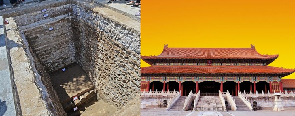 Ancient ruins of lost palace in the Forbidden City