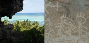 Cancient cave art on the island of Mona