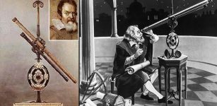 Galileo Galilei and his telescope