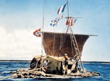 Thor Heyerdahl and his Kon-Tiki