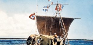 Thor Heyerdahl and his Kon-Tiki