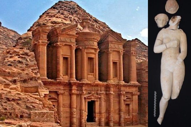 Ancient Mythological Statues Of Goddess Aphrodite And God Cupid Discovered In Jordan Offer More Clues About Ancient City Of Petra