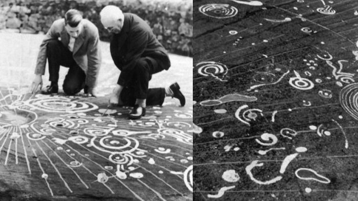 Mysterious Cochno Stone Unearthed For The First Time In 50 Years