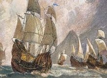 Magellan’s expedition circumnavigates globe.