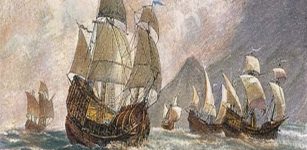 Magellan’s expedition circumnavigates globe.