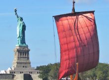 World’s Biggest Viking Ship Draken Harald Hårfagre Has Reached New York!