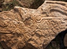 Unique Pictish Stone With Dragon-Like Creature And Cross Carving Discovered On Orkney