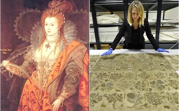 Only Surviving Piece Of Clothing Worn By Queen Elizabeth I Discovered Behind An Altar