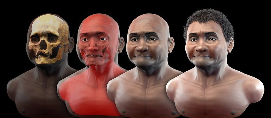 Controversial 3D Reconstruction Of 10,000-Year-Old Apiuna Man Reveals First Americans Came From Africa