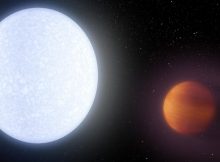 Artist's illustration of star KELT-9 and its super-heated planet KELT-9b. Credit: Robert Hurt / NASA/JPL-Caltech