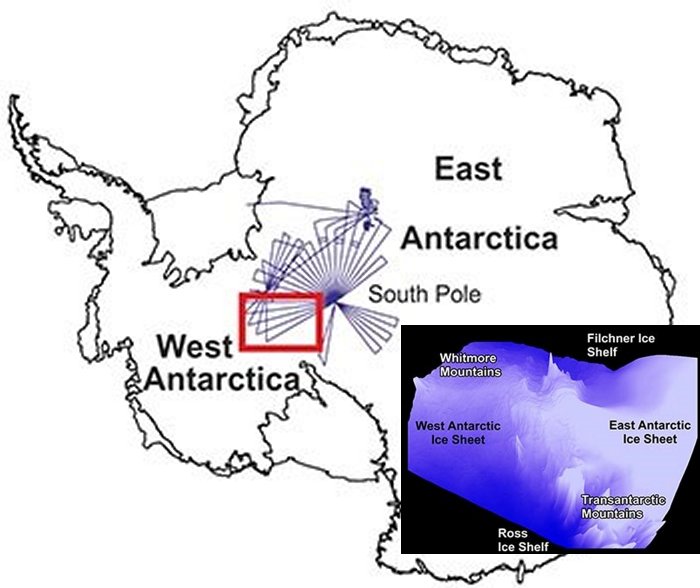 antarctica subglacial features