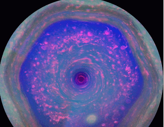 Saturn's hexagonal featuire