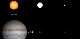 The new discovery is only 14 percent the size of the sun and is the new record holder for the star with the smallest complement of heavy elements. It has about the same heavy element complement as Mercury, the smallest planet in our solar system. Credit: Kevin Schlaufman/JHU