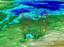 If the second crater, which has a width of over 22 miles, is ultimately confirmed as the result of a meteorite impact, it will be the 22nd largest impact crater found on Earth. Image credit: NASA Goddard