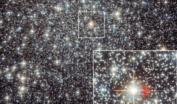 Near the centre of the globular cluster Messier 22, the team of scientists discovered the remains of a nova. Photo: ESA/Hubble and NASA, F Göttgens (IAG)